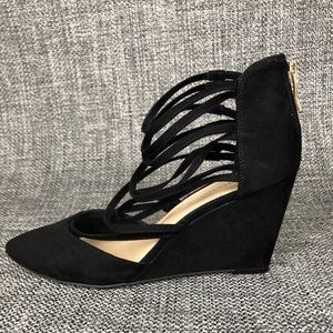 BCBG Wedge Heels with Front Straps